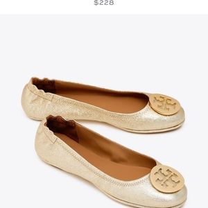 Tory burch kids 3C Gold Flats